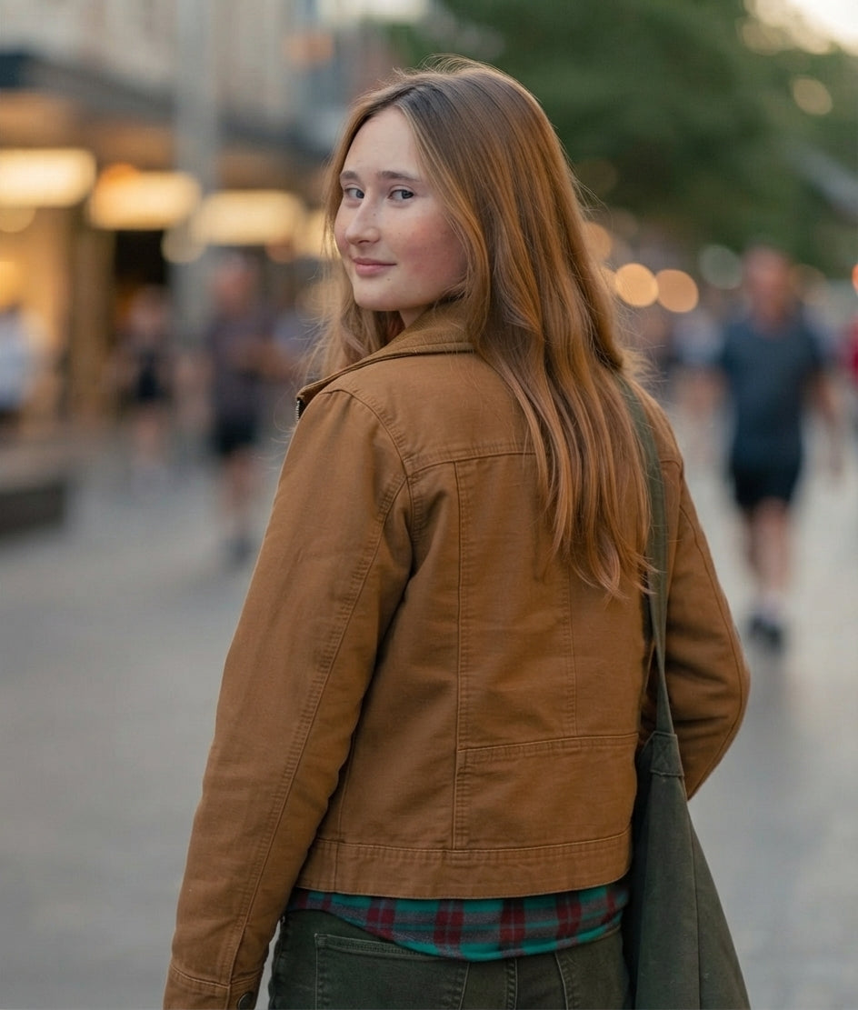 The Agency India Fowler Brown Jacket – Women’s Brown Leather Jacket Inspired by The Agency TV Series