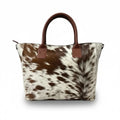Genuine Cowhide Leather Tote Bag for Women – Hair-On Hide Western Shoulder Handbag